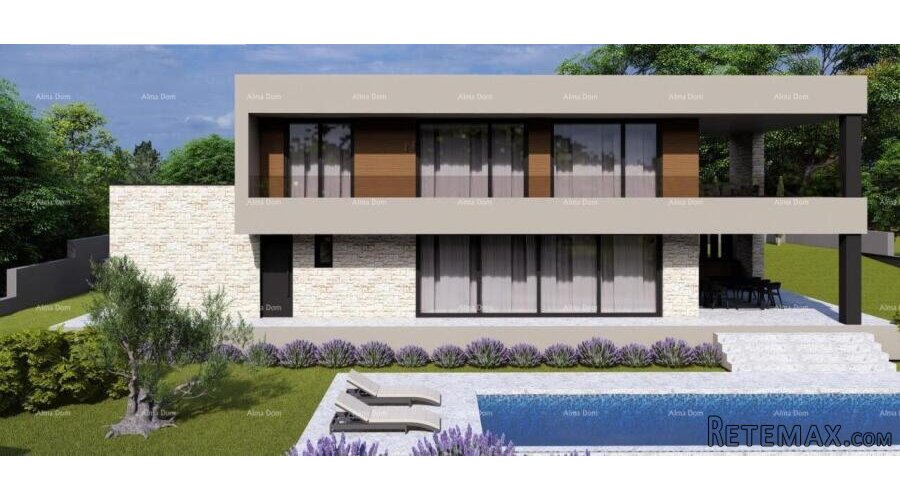 Građevinsko zemljište s idejnim projektom – Poreč, Žbandaj.. - 2