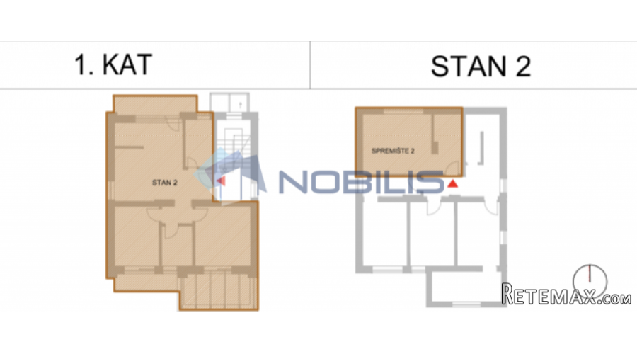 Varaždin, centar, trosobni stan 81.50 m2, 1. kat - 8