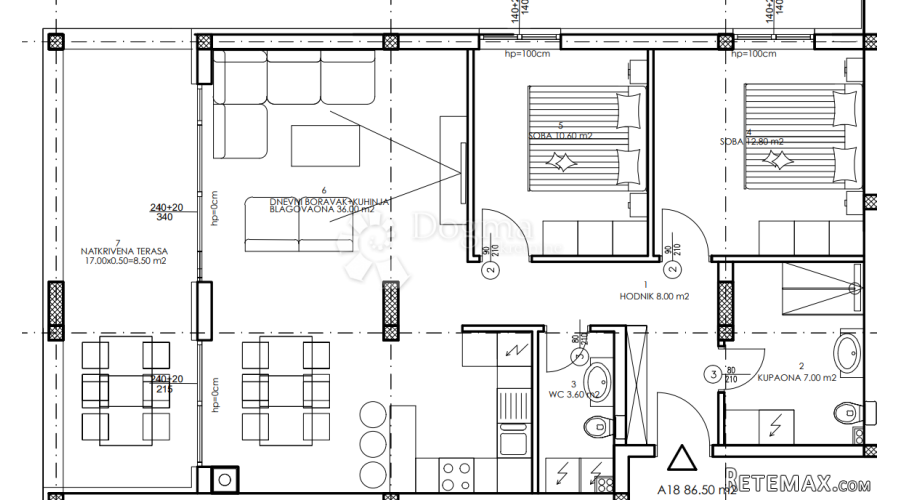 Novogradnja Veli Vrh - 2. kat, 86 m2 (A18) - 2