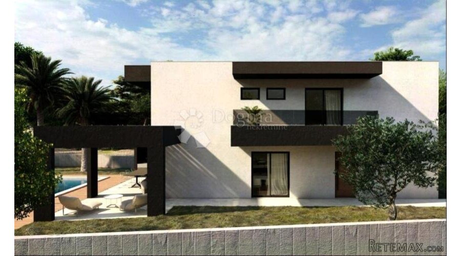 Građevinsko zemljište s projektom, drugi red od mora, Vinišć - 3