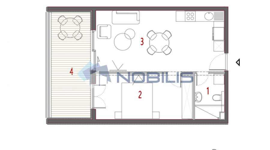 TOP PONUDA! Split, Trogir, Seget, moderan stan, 57.75m2..