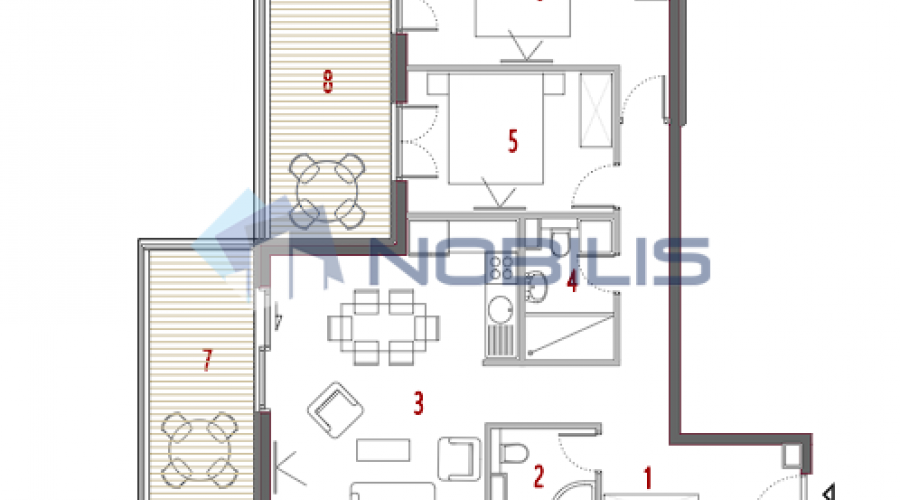 TOP PONUDA! Split, Trogir, Seget, dvosoban stan, 88.15 m2..