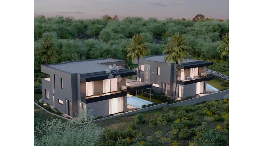 BILICE - ŠIBENIK - građevinsko zemljište sa projektom za dvi - 2
