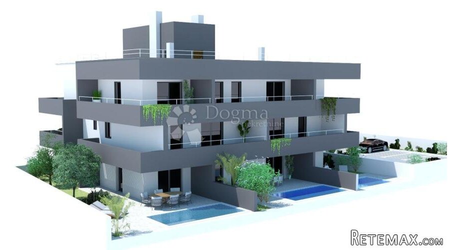 Penthouse S9 u Ninu, 100 m od mora, krovna terasa - 3