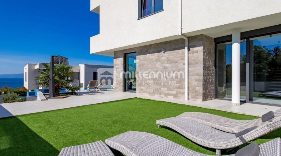 Kostrena, moderna vila s bazenom, 250m od plaže - 4