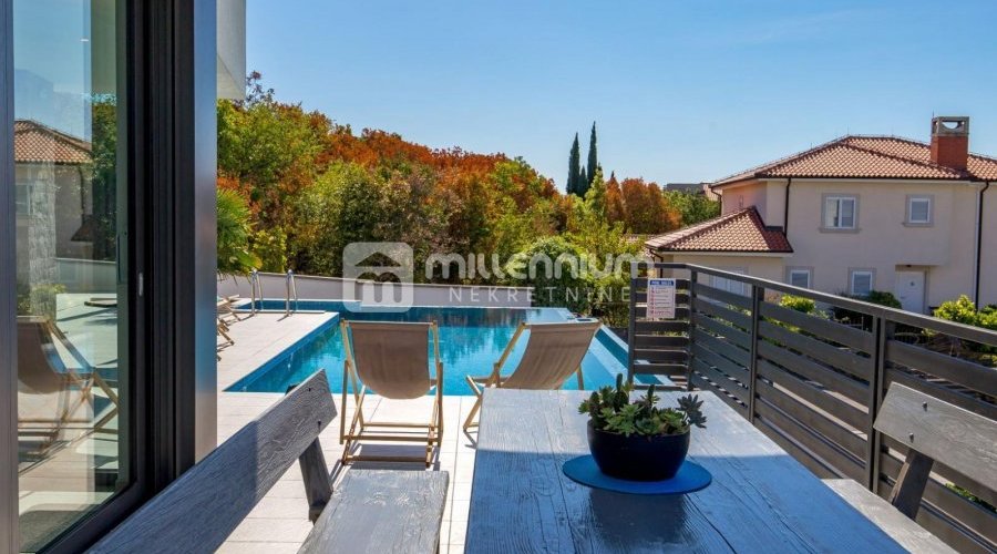 Kostrena, moderna vila s bazenom, 250m od plaže - 5