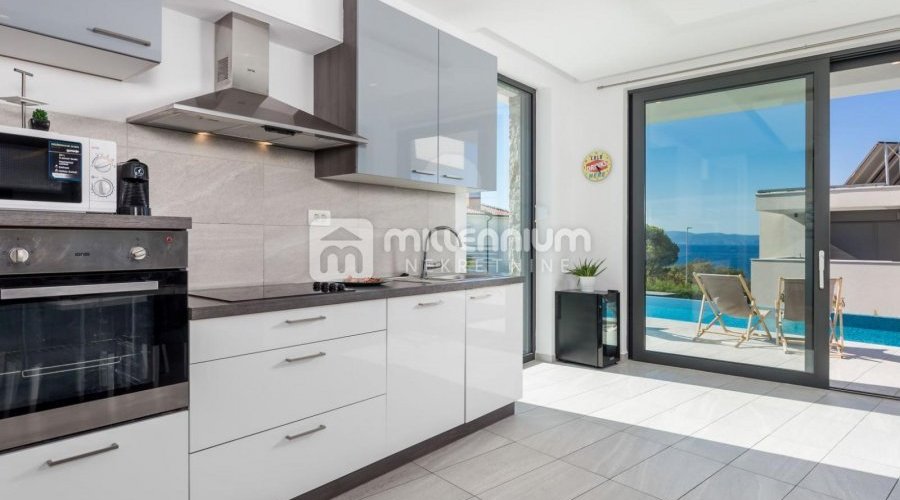 Kostrena, moderna vila s bazenom, 250m od plaže - 6