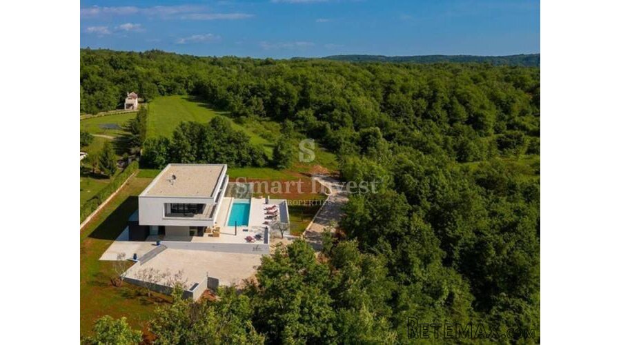 GROŽNJAN, luksuzna dizajnerska vila, novogradnja 682 m2 - 2