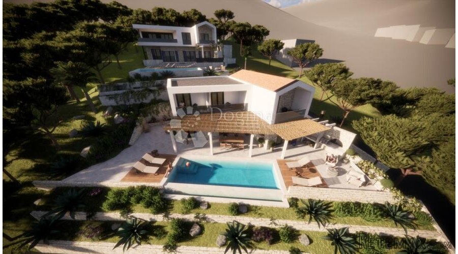 Moderna vila u izgradnji – 100 m od mora, mirna lokacija na