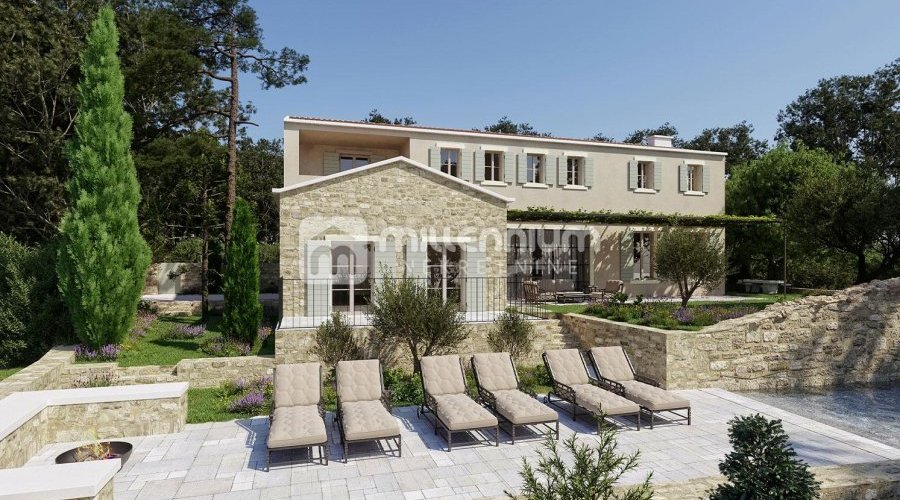 Istra, Brtonigla, exclusivna vila s kamenim bazenom - 4