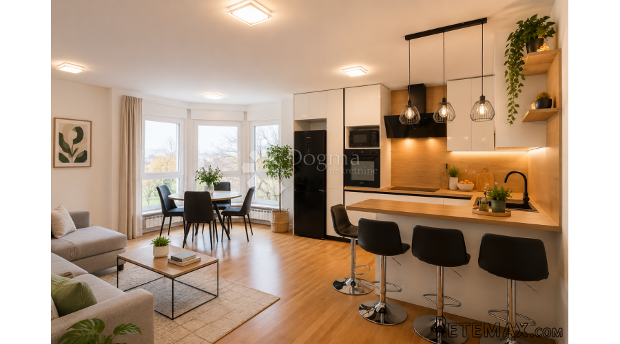 Savica – Novouređen 3-sobni stan 68 m², potpuno namješten