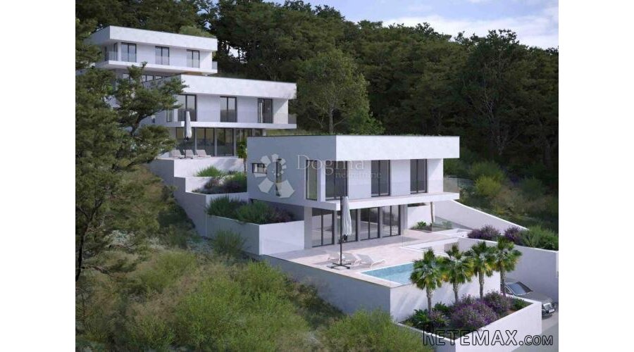Građevinsko zemljište s projektom vile i bazenom – Novigrad