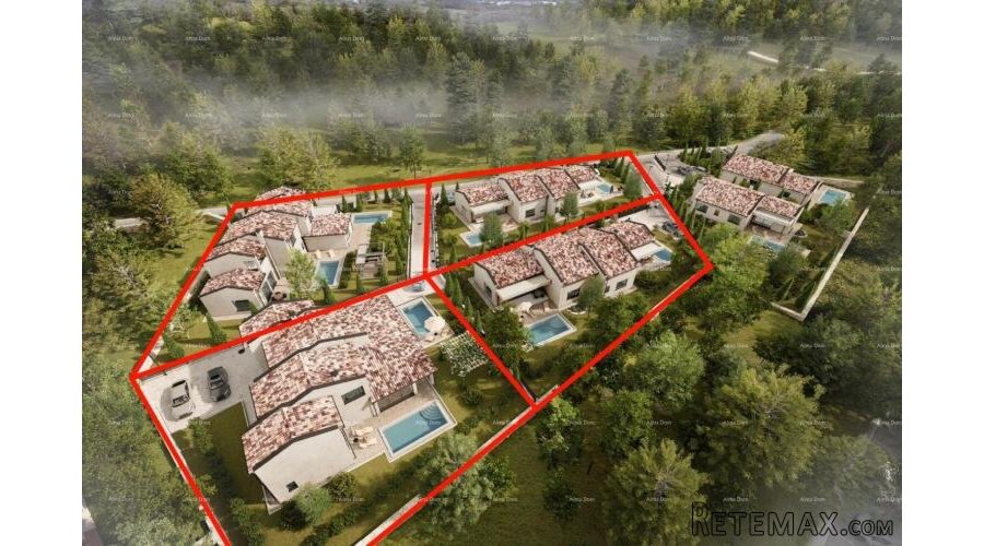 BARBAN - Građevinsko zemljište s projektom (duplex), 15 m.. - 4