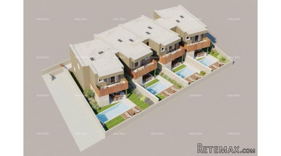 Bale. Moderna kuća u nizu s bazenom, 148,56 m² - 4
