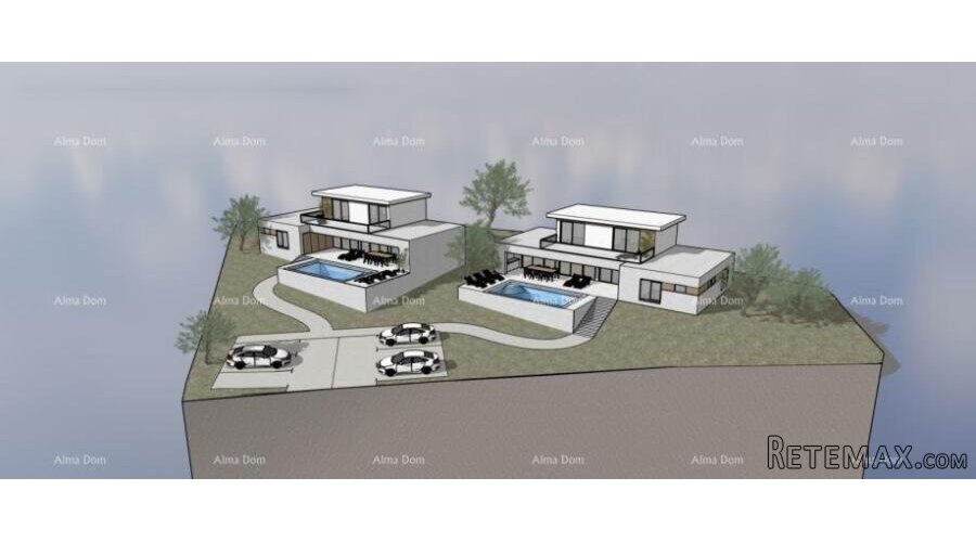 Motovun – okolica, građevinsko zemljište s projektom i doz..