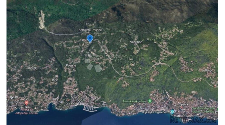 zemljište u Poljanama kod Opatije, s pogledom na Kvarner - 2