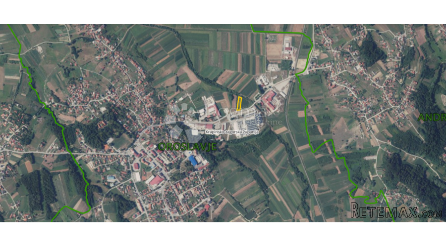 Građevinsko zemljište gospodarske namjene 1.831m² u gradu Or
