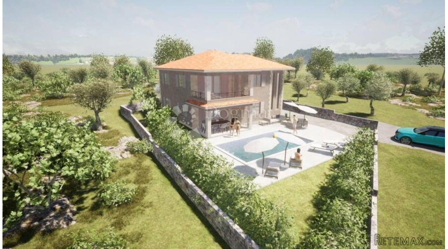 VRBNIK OKOLICA - ROH BAU KUĆA