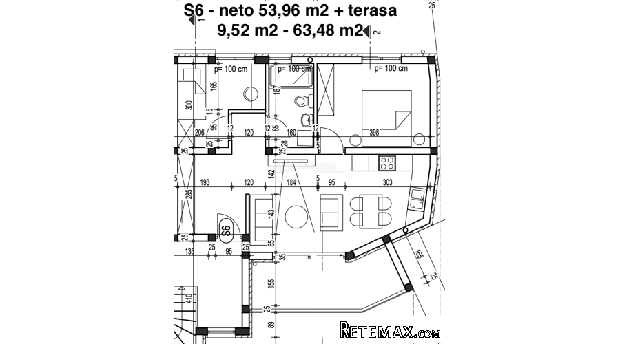 Ližnjan, Novogradnja, 2 kat, pogled more - 2