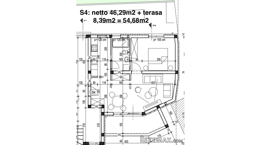 Ližnjan, Novogradnja 1S+DB + terasa - 2