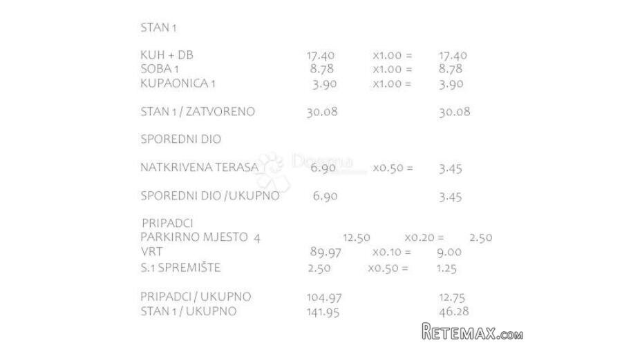 PAKOŠTANE - S1 PRIZEMLJE S VRTOM POVRŠINE 89,97 m2 - 3