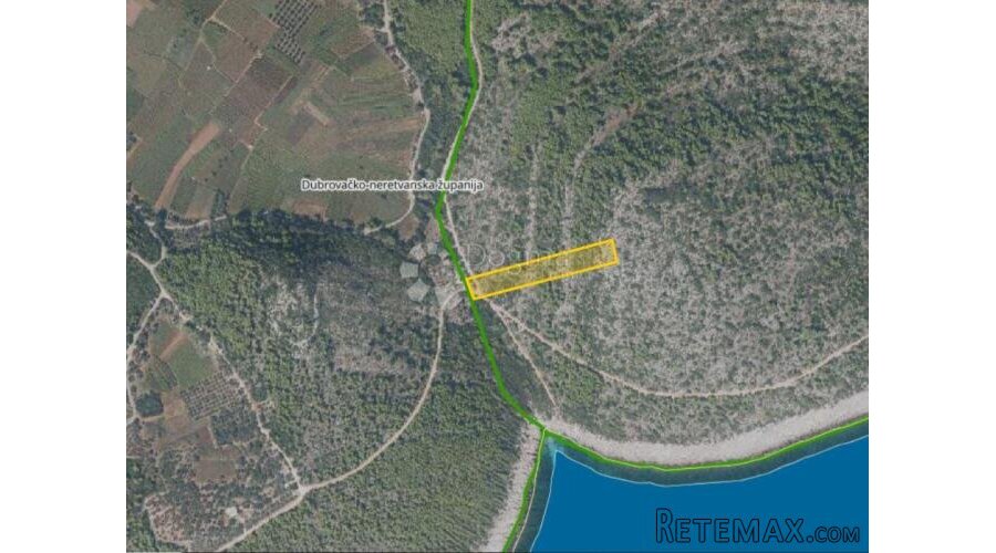 ZEMLJIŠTE NA PRODAJU, POGLED NA MORE, OTOK KORČULA, ČARA