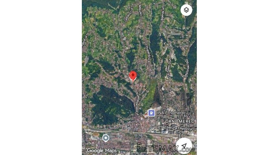 Građevna parcela na atraktivnoj lokaciji s ucrtanim objektom