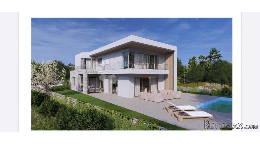 Građevinska parcela 554 m² sa projektom za modernu vilu sa b - 2