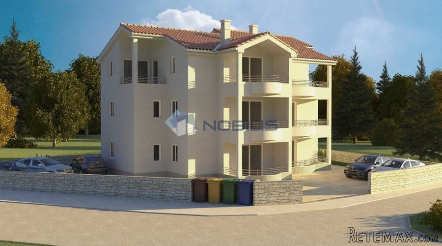 Krk, Dobrinj, novogradnja, 5 apartmana