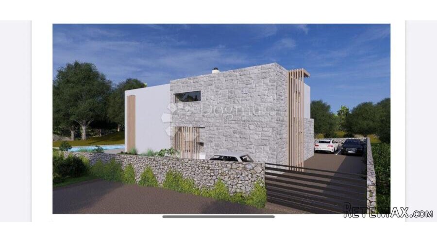 Građevinska parcela 554 m² sa projektom za modernu vilu sa b - 3