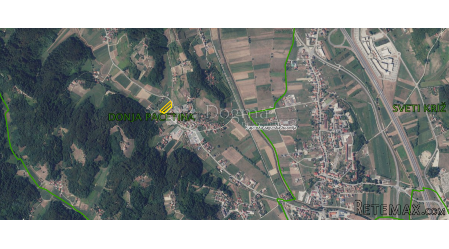 Građevinsko zemljište 4.011m² nadomak centra Sv. Križ Začret