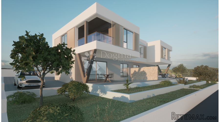 Vodice, moderni duplex 3, stan s bazenom S1 (P+1)
