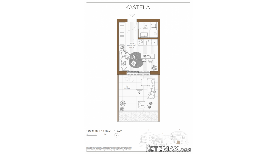 Zgrada B, PP apartman 2 - 2