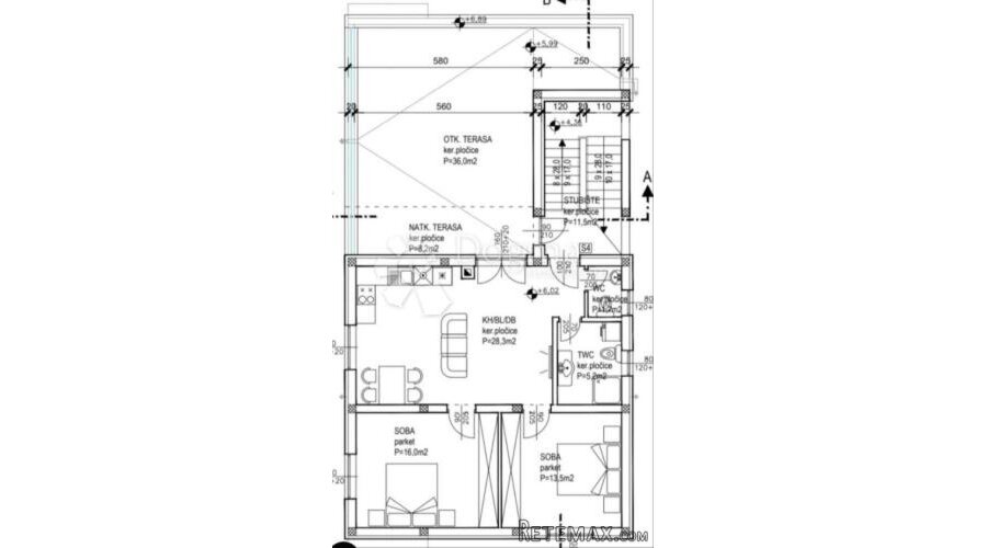 Apartman sa krovnom terasom,S4,Vir - 2