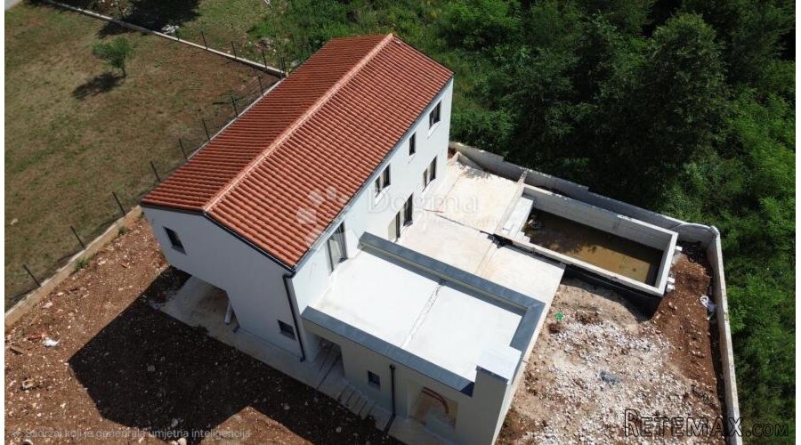 LABIN,okolica,moderna kuća u izgradnji - 2