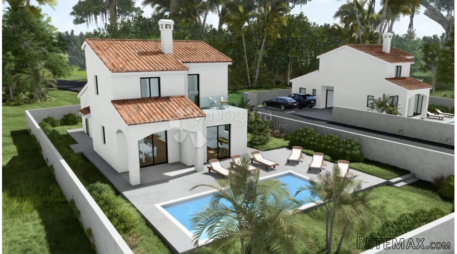 VIŠNJAN- GAMBETIĆI samostojeća vila 140m2 s bazenom