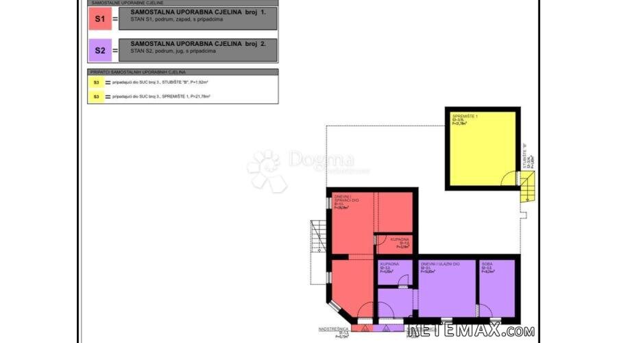 Apartman Mandre, 30m od mora - 2