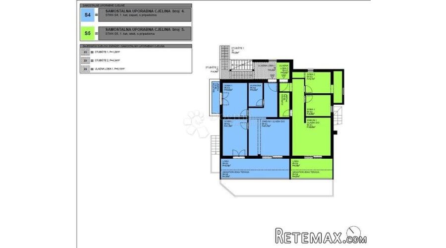 Apartman Mandre, 30m od mora - 2