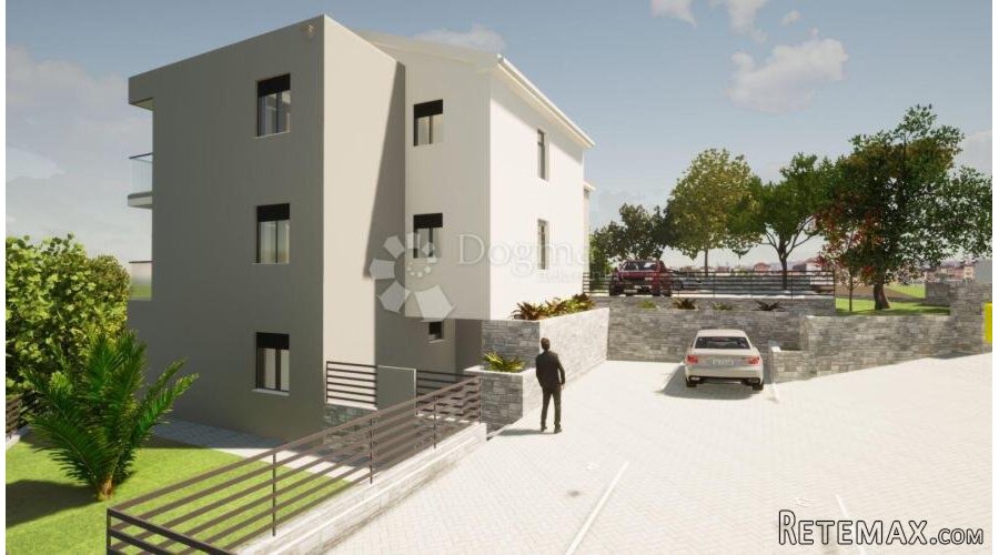 Novogradnja u Omišlju s pogledom na more