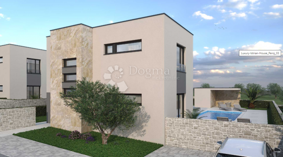 MODERNA VILA SA BAZENOM U IZGRADNJI, OKOLICA PULE - 2