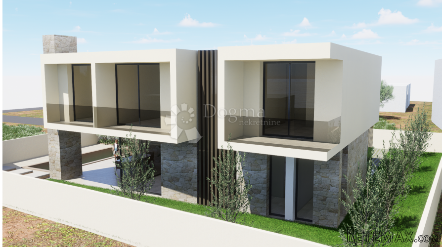 EKSKLUZIVNO!! OTOK UGLJAN – GRAĐEVINSKO ZEMLJIŠTE S PROJEKTO