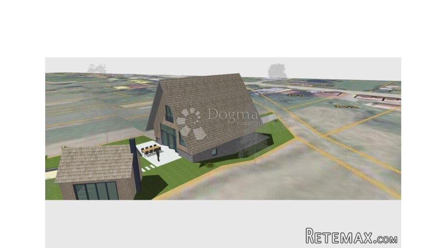 Sunger - zemljište s projektom obiteljske kuće - 2