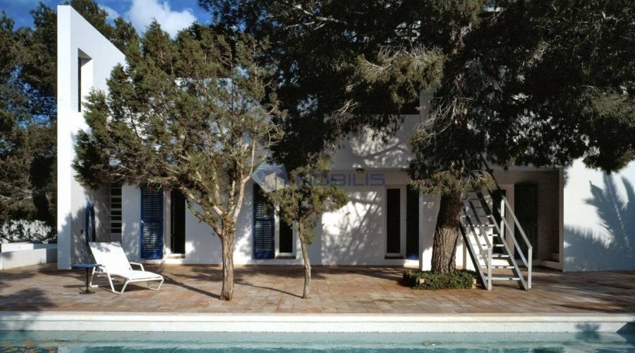 Ibiza, Cala Vadella, villa s bazenom, pogled na Sredozemno..