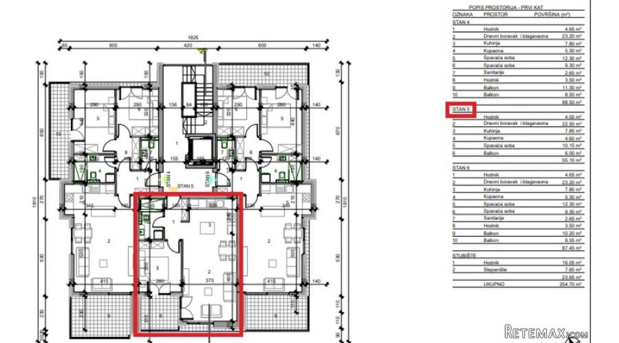 KAŠTEL, STAN U ZGRADI SA LIFTOM - 2