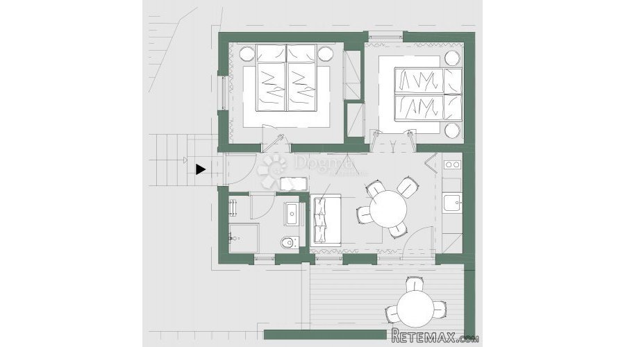 DALMACIJA, 49.00 M2, 2S+DB - 4