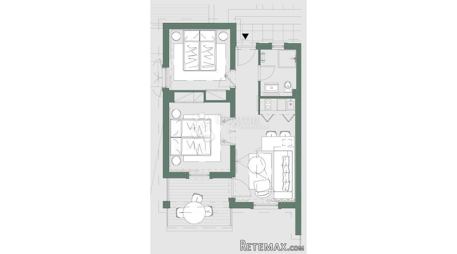 DALMACIJA, 48.90 M2, 2S+DB - 3
