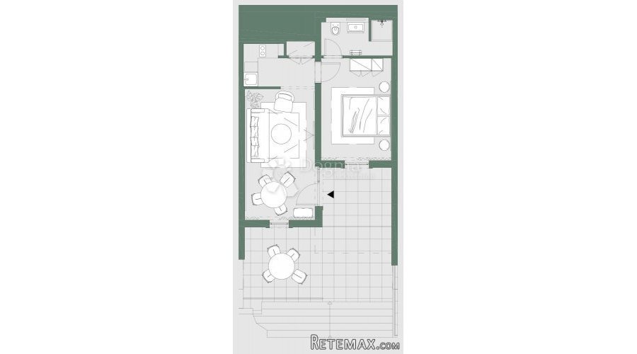 DALMACIJA, 61.80 M2, 1S+DB - 2