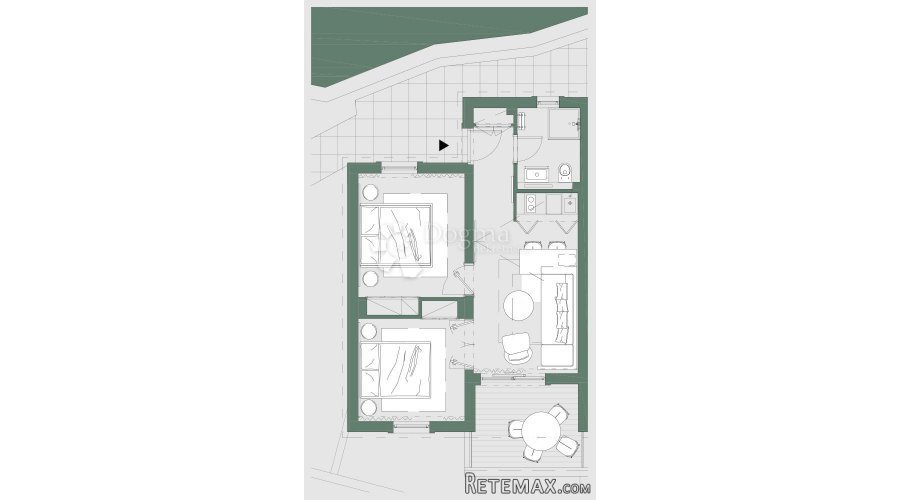 DALMACIJA, 49.00 M2, 1S+DB - 6