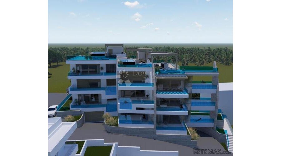 Unikatan dvosobni stan sa bazenom u prvom redu do mora - S1 - 3
