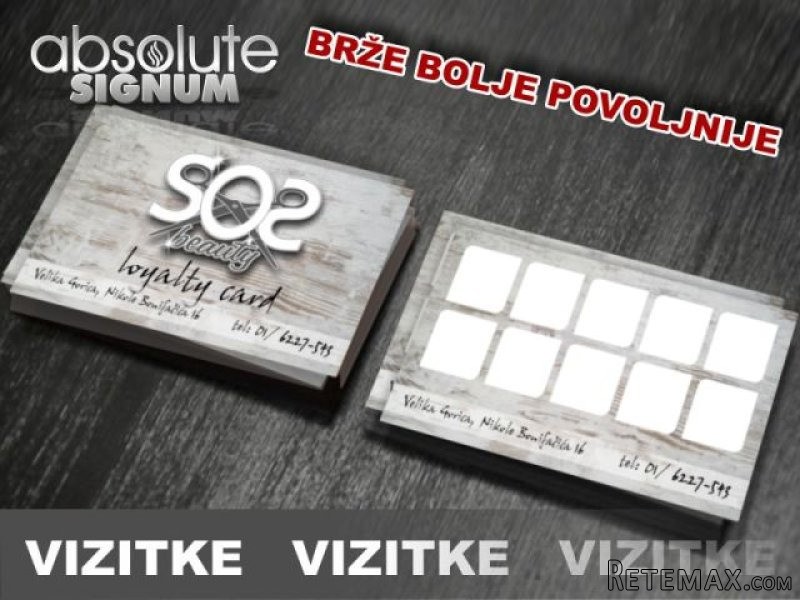 Vizitke, letak, reklama NAJPOVOLJNIJI